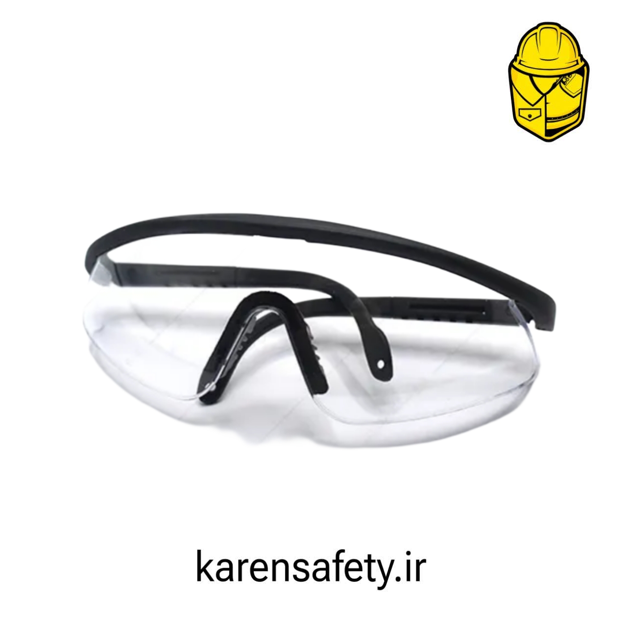 عینک ایمنی مدل AT117 توتاص | لنز ضد بخار، ضد خش و محافظ UV